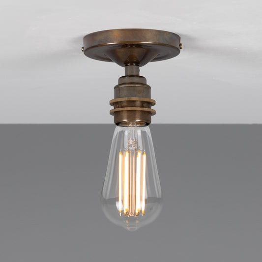 Bexter Vintage Exposed Bulb Flush Ceiling Light