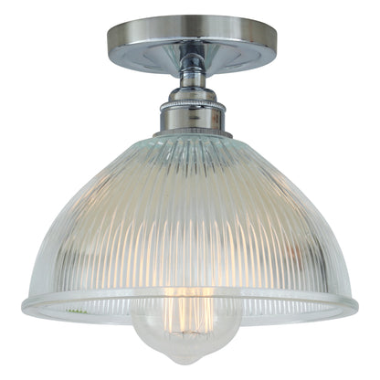 Erbil Prismatic Glass Flush Ceiling Light 19cm