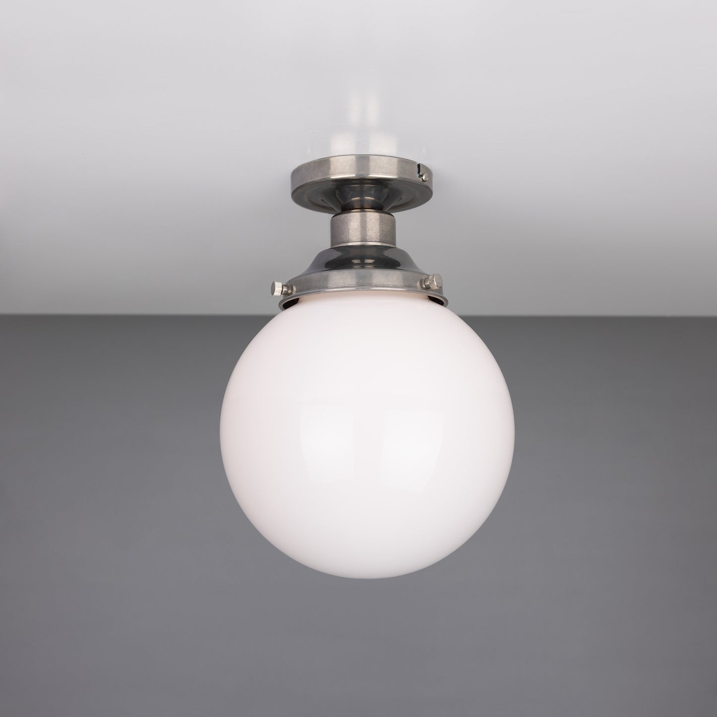 Yerevan Opal Globe Flush Ceiling Light