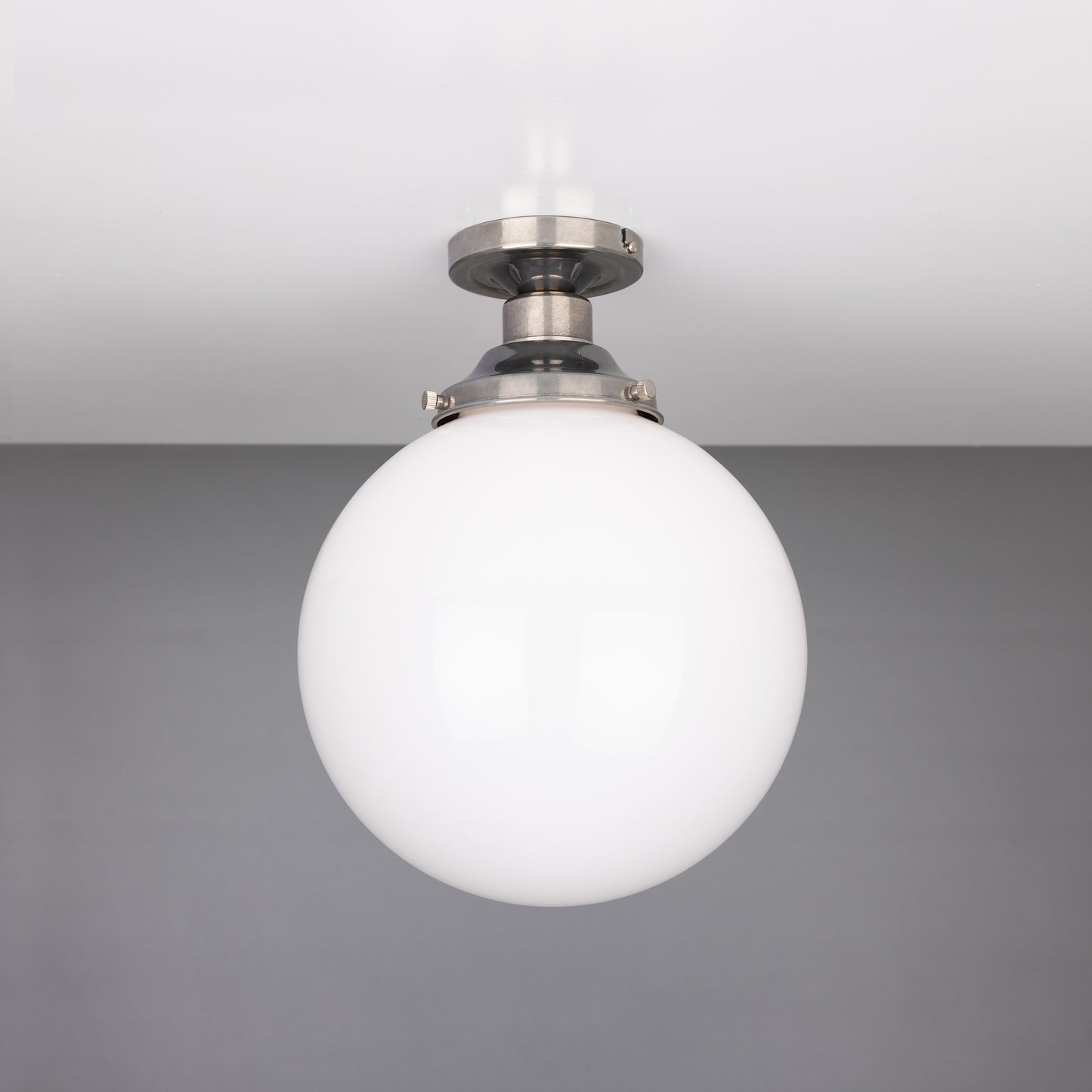 Yerevan Opal Globe Flush Ceiling Light