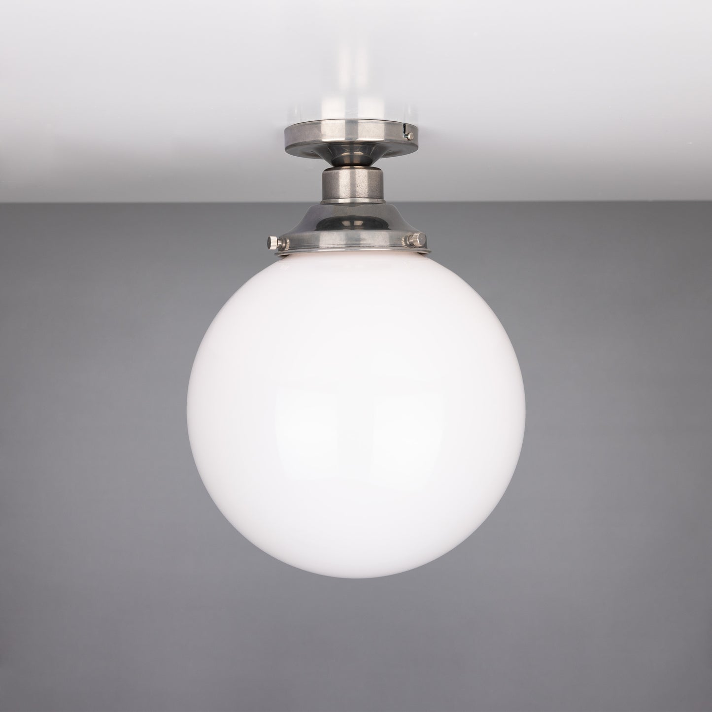 Yerevan Opal Globe Flush Ceiling Light