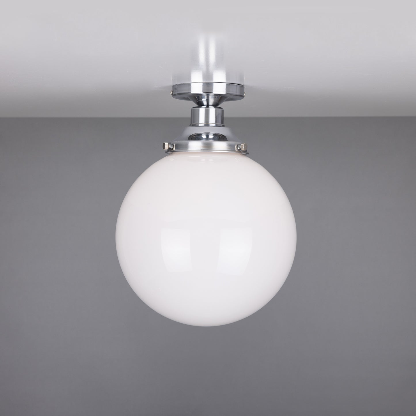 Yerevan Opal Globe Flush Ceiling Light