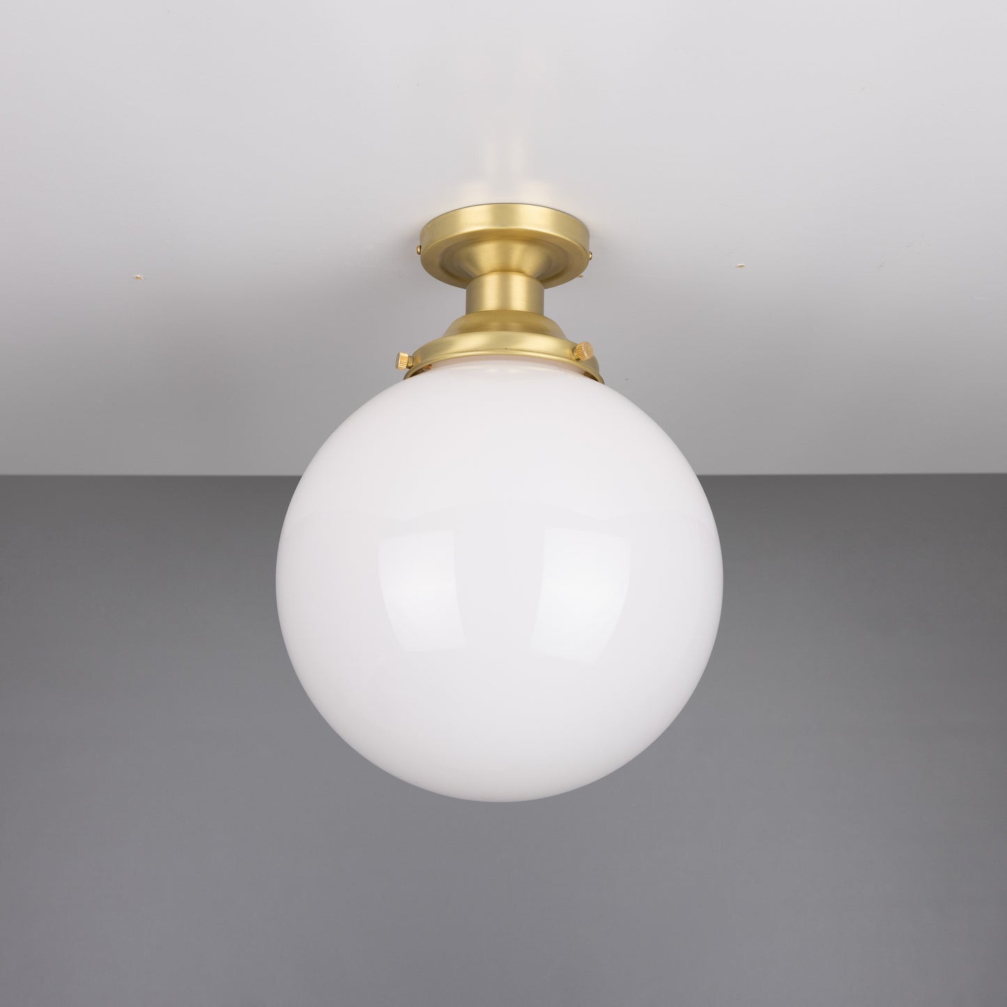 Yerevan Opal Globe Flush Ceiling Light