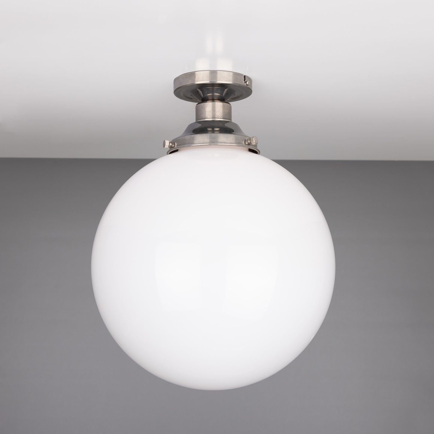 Yerevan Opal Globe Flush Ceiling Light