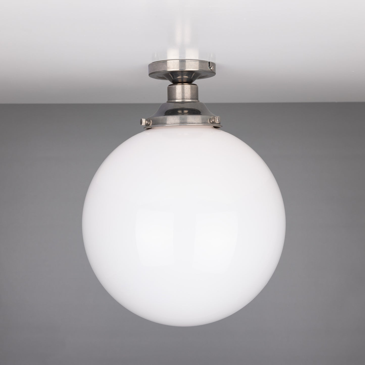 Yerevan Opal Globe Flush Ceiling Light