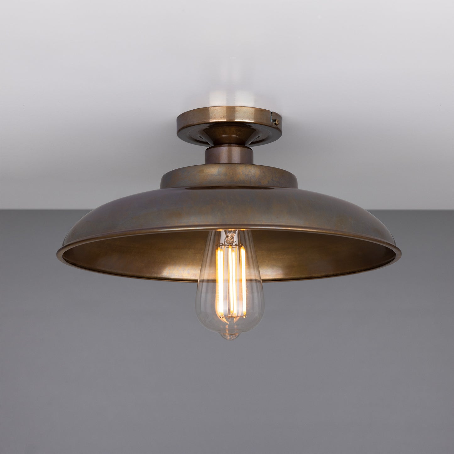 Telal Industrial Factory Flush Ceiling Light 32cm