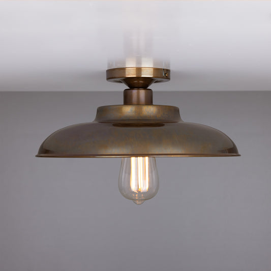 Telal Industrial Factory Flush Ceiling Light 32cm