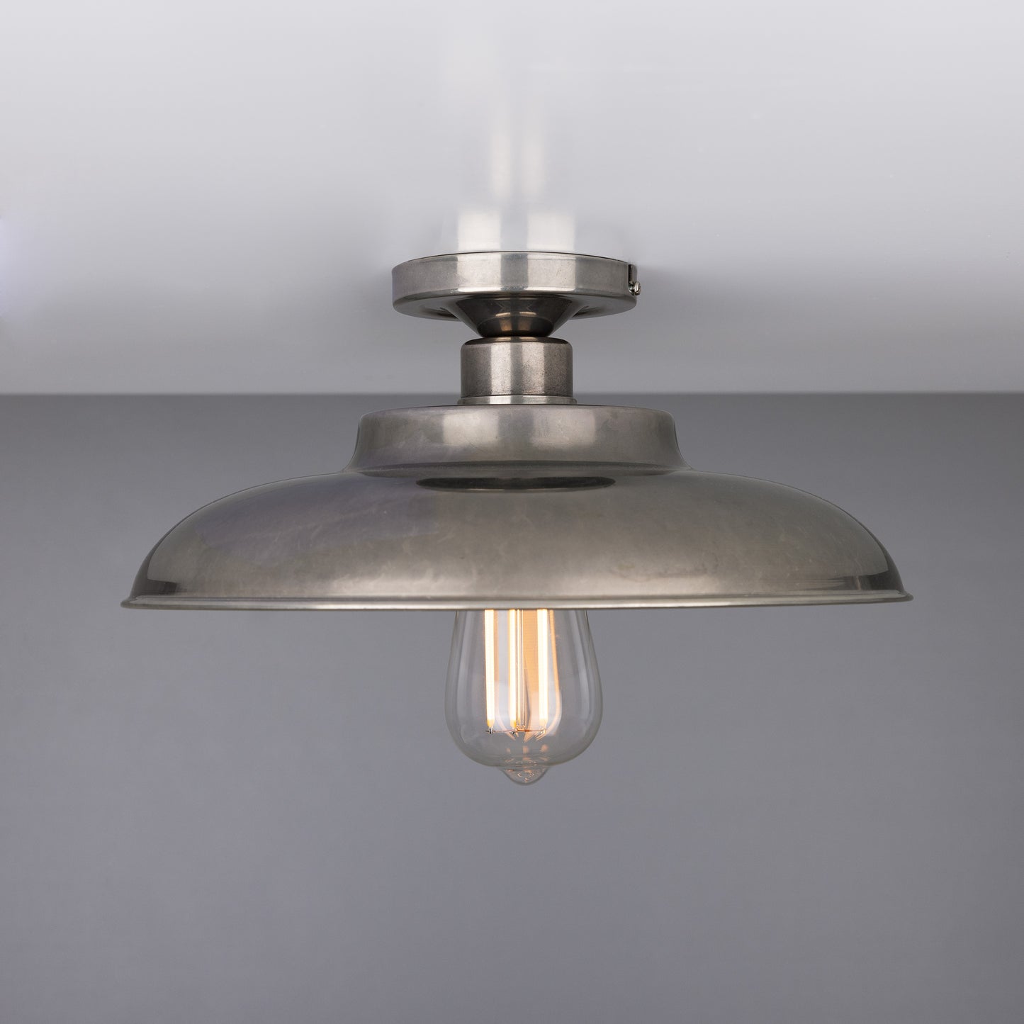 Telal Industrial Factory Flush Ceiling Light 32cm