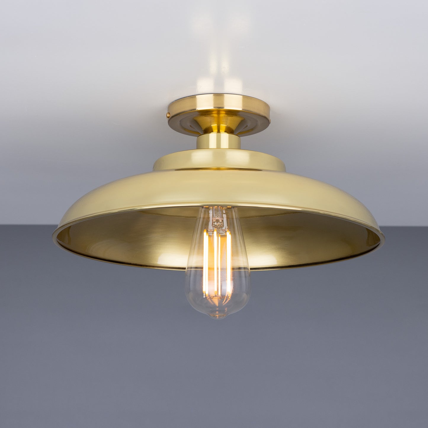 Telal Industrial Factory Flush Ceiling Light 32cm