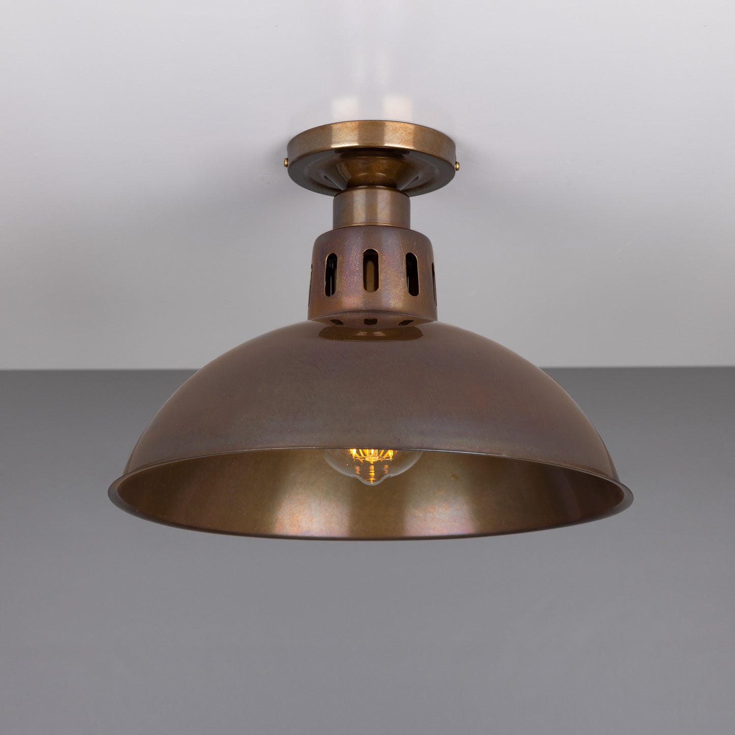 Paris Industrial Flush Ceiling Light 30cm