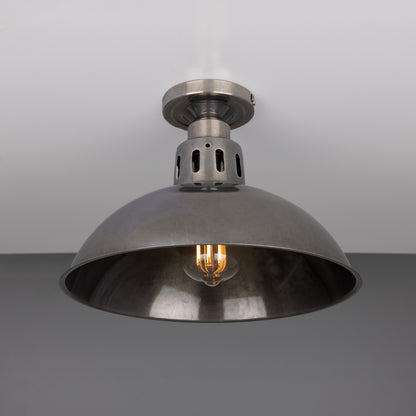 Paris Industrial Flush Ceiling Light 30cm