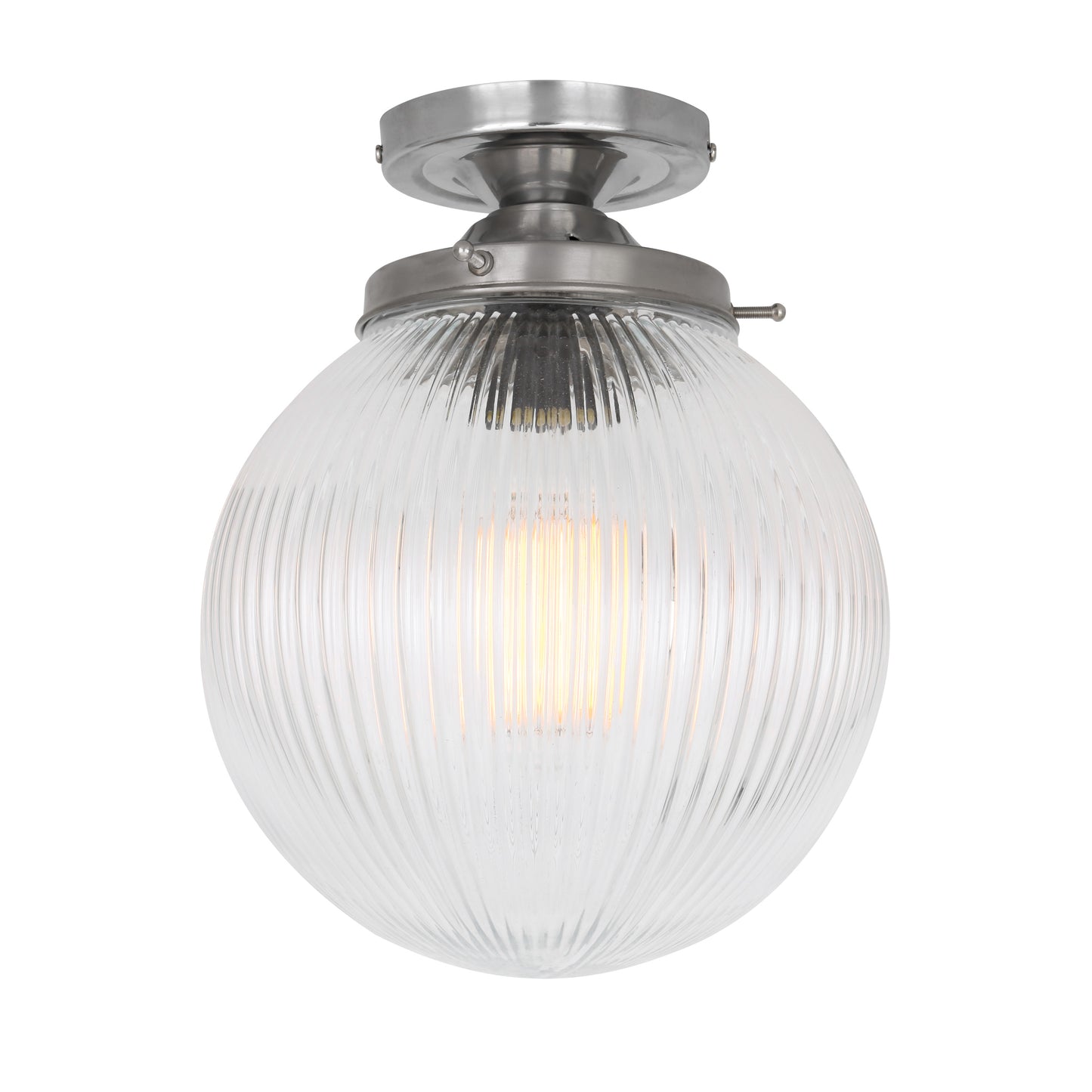 Stanley Prismatic Glass Globe Ceiling Light 20cm