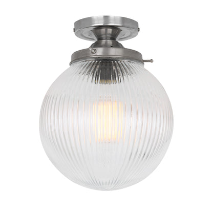 Stanley Prismatic Glass Globe Ceiling Light 20cm