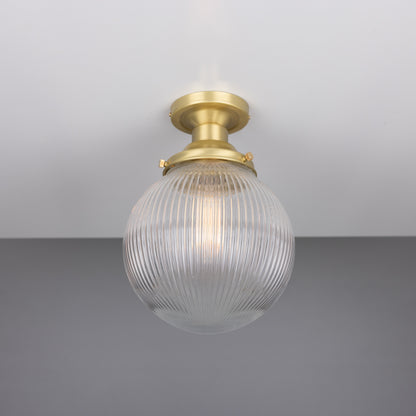 Stanley Prismatic Glass Globe Ceiling Light 20cm