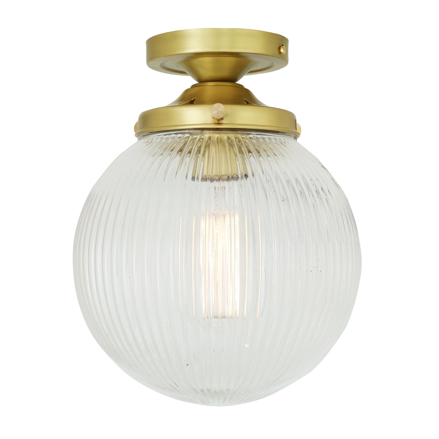 Stanley Prismatic Glass Globe Ceiling Light 20cm