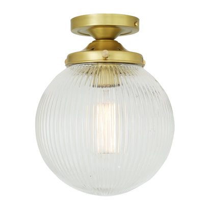 Stanley Prismatic Glass Globe Ceiling Light 20cm