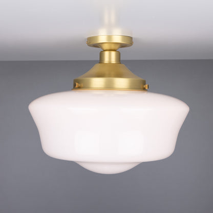 Schoolhouse Traditional Flush Ceiling Light 35cm