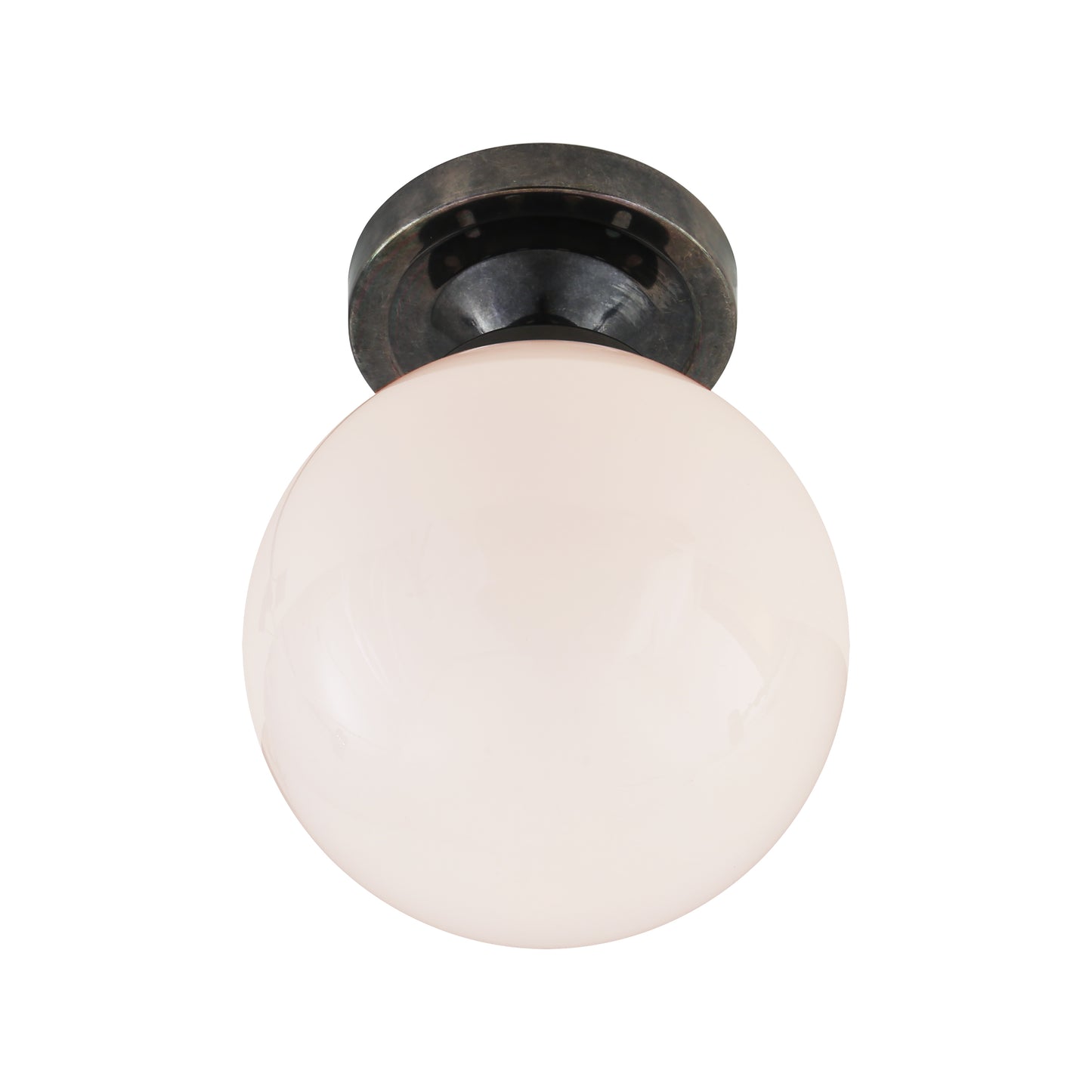 Yaounde Opal Globe Flush Ceiling Light