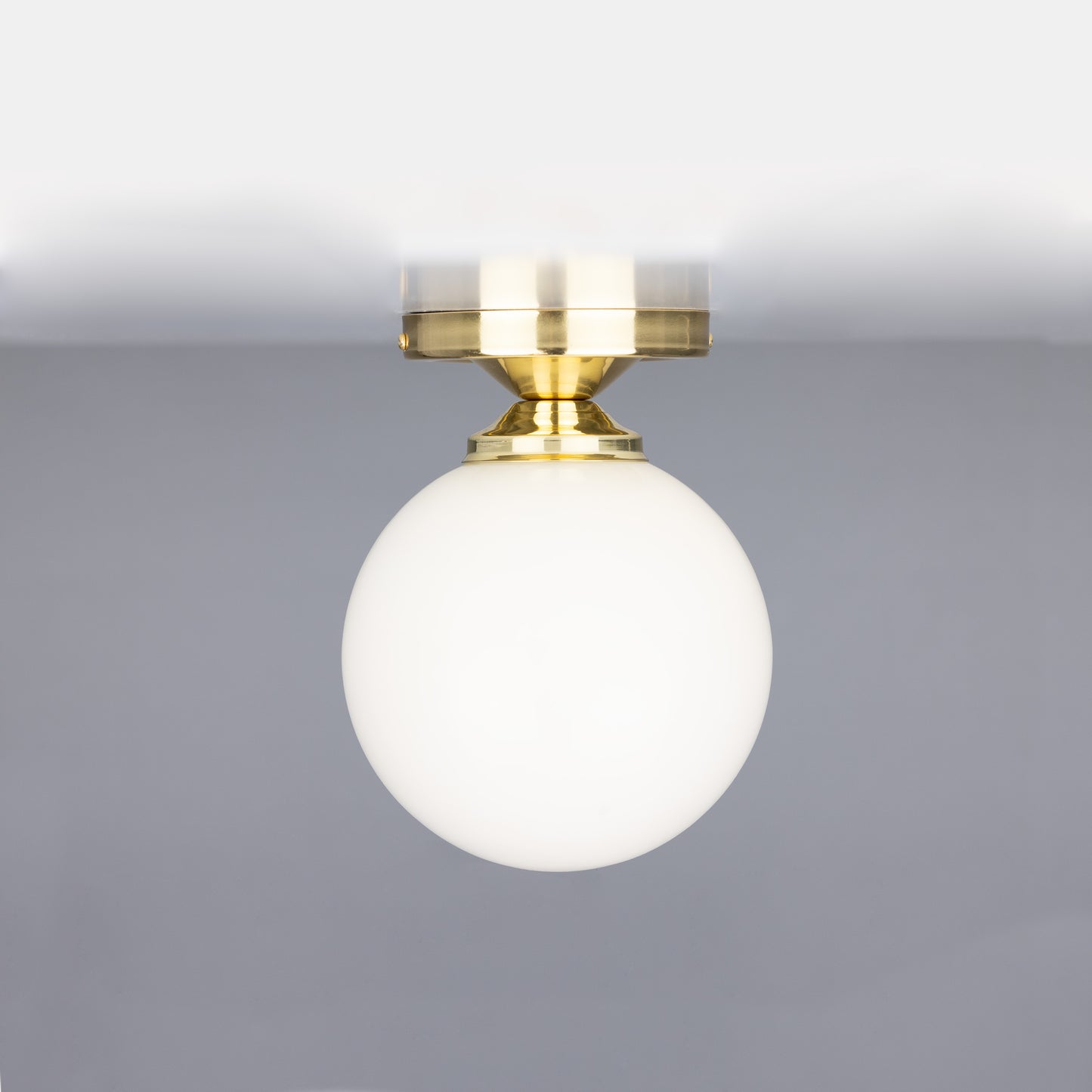 Yaounde Opal Globe Flush Ceiling Light