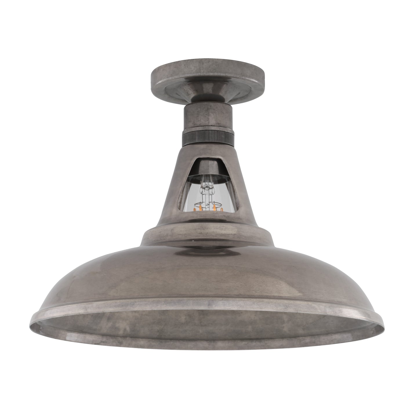Geneva Industrial Flush Ceiling Light 30cm