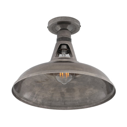 Geneva Industrial Flush Ceiling Light 30cm