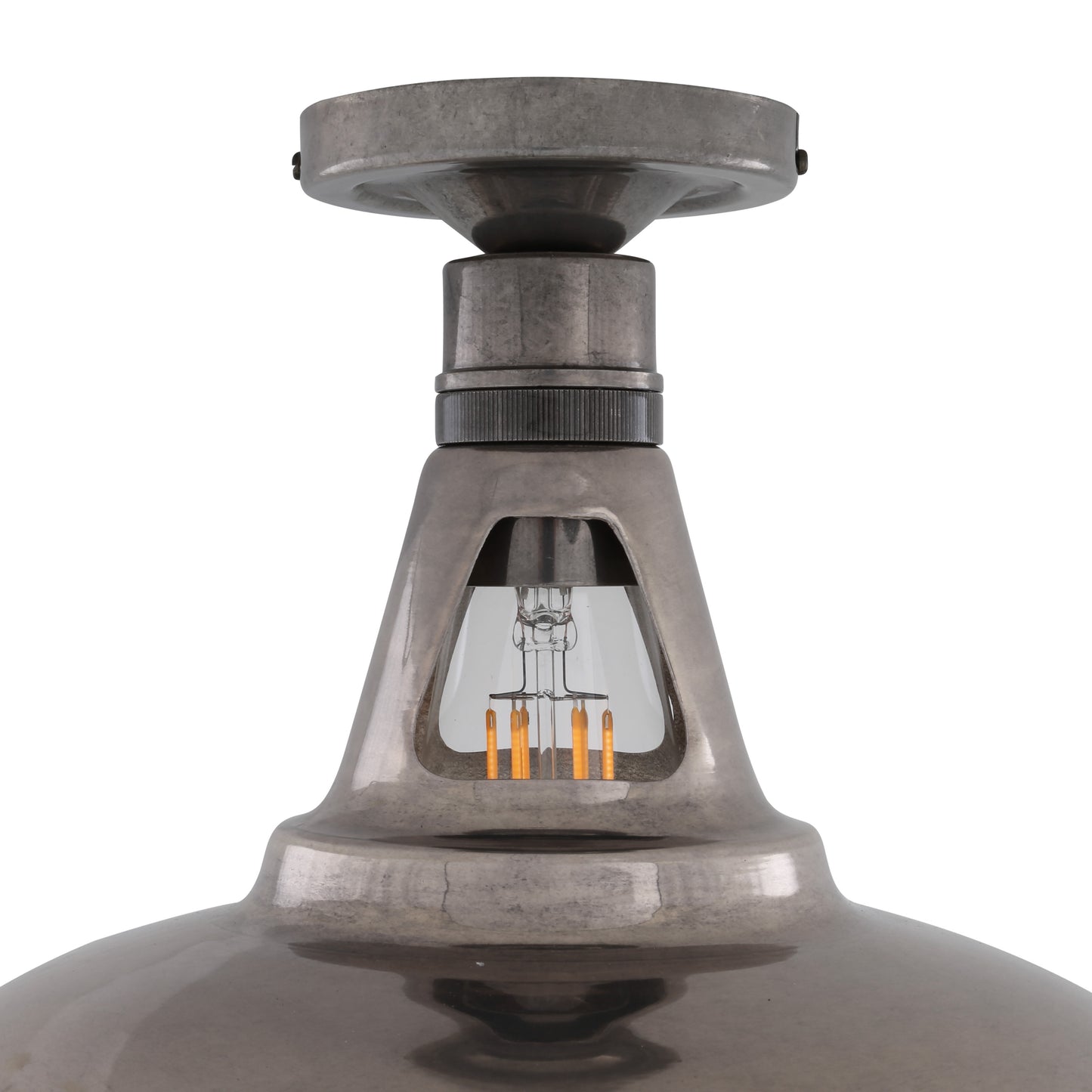 Geneva Industrial Flush Ceiling Light 30cm