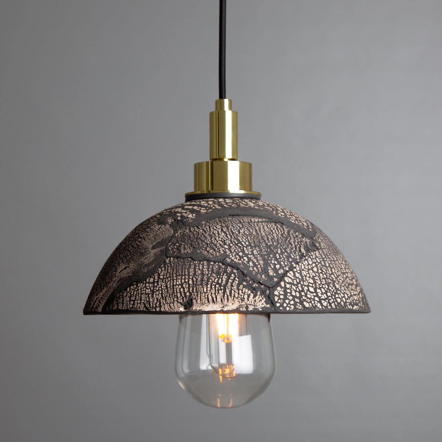 Kingii Ceramic Dome Bathroom Pendant Light 20cm IP44