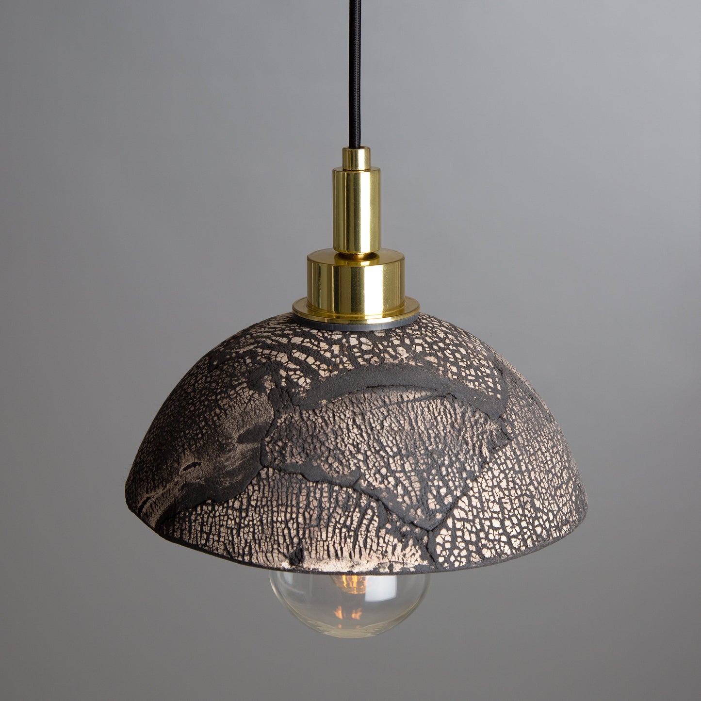 Kingii Ceramic Dome Bathroom Pendant Light 20cm IP44