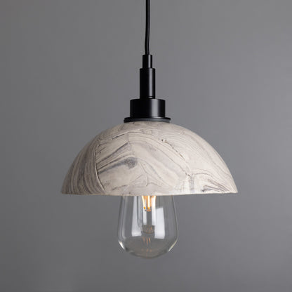 Kingii Ceramic Dome Bathroom Pendant Light 20cm IP44