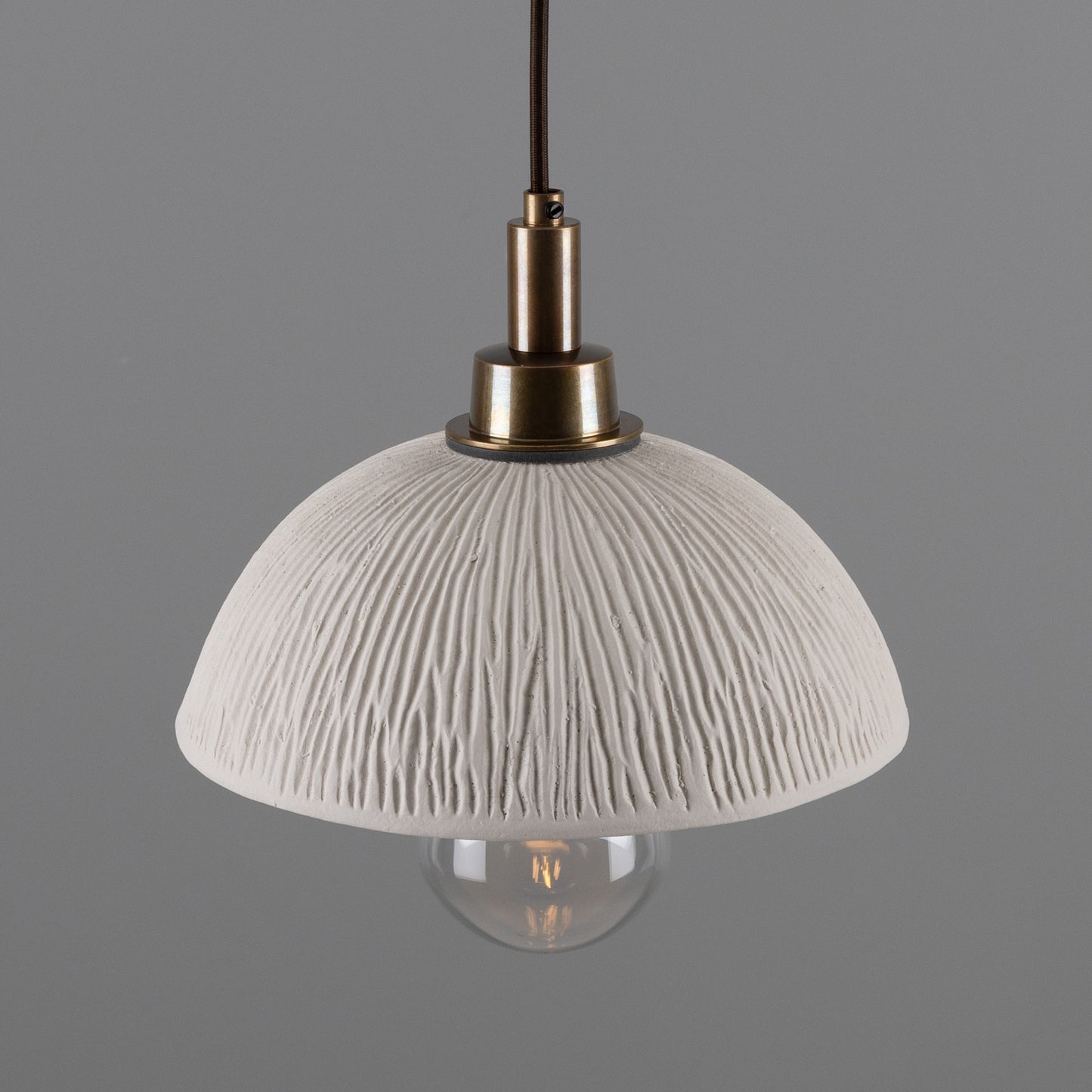 Kingii Ceramic Dome Bathroom Pendant Light 20cm IP44