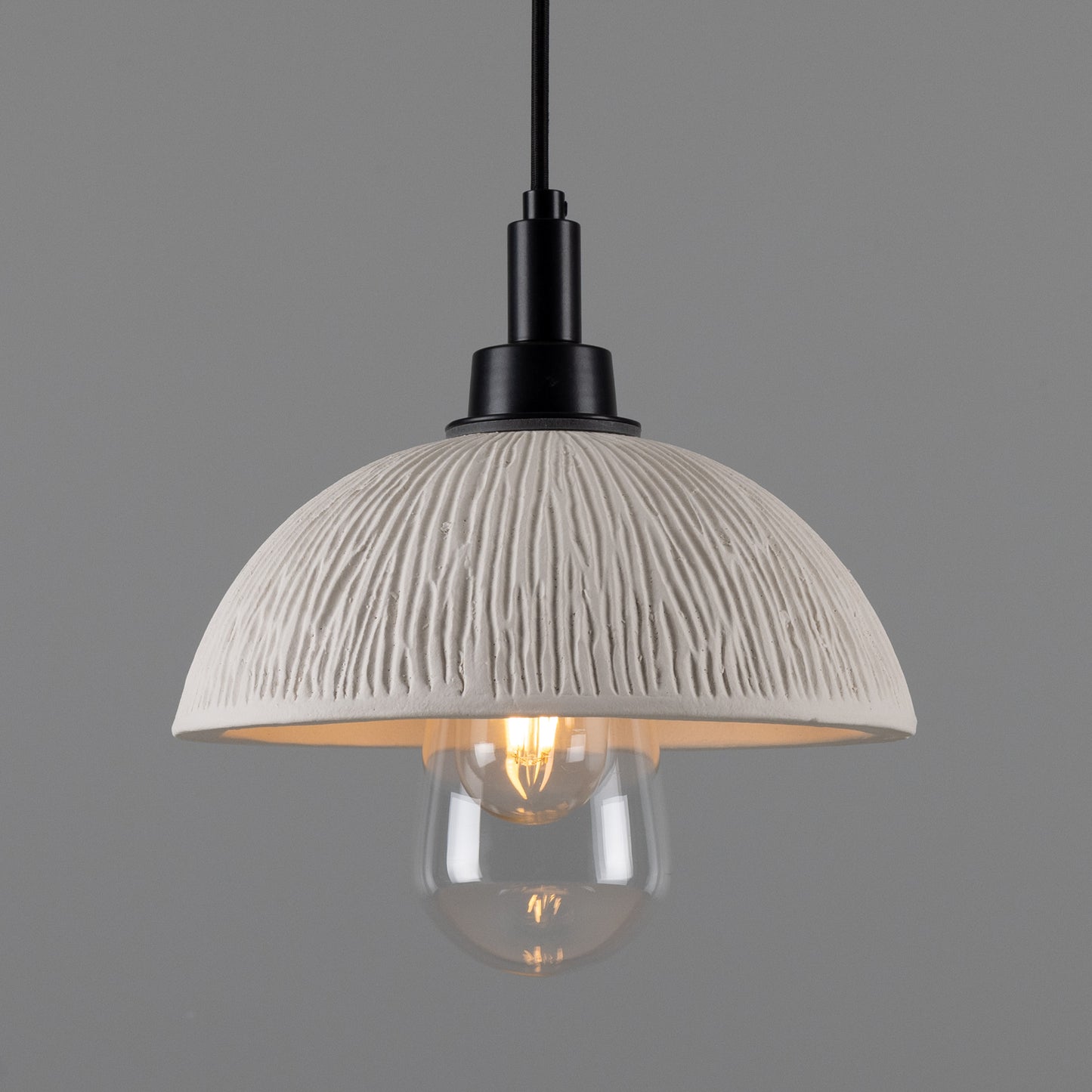 Kingii Ceramic Dome Bathroom Pendant Light 20cm IP44