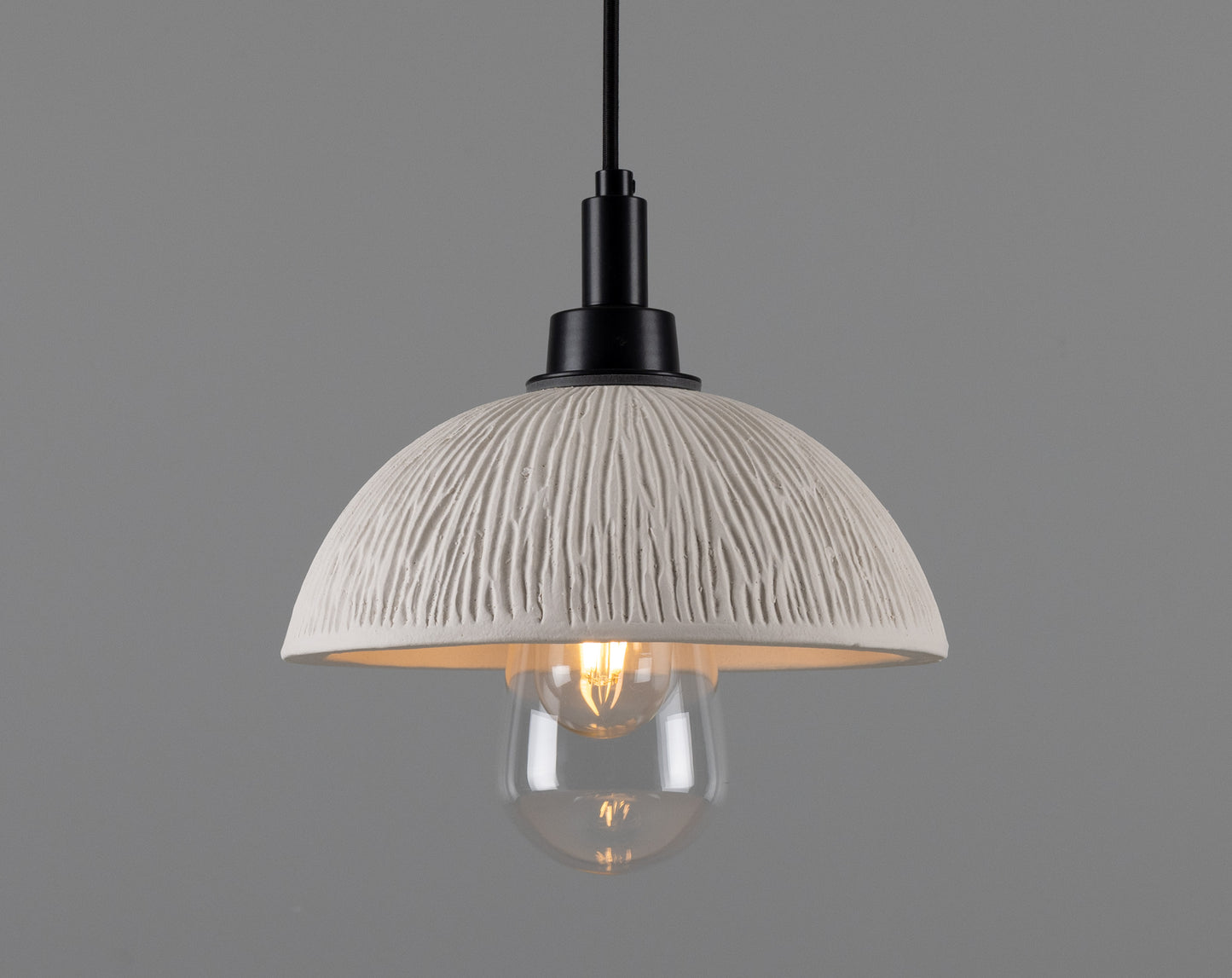 Kingii Ceramic Dome Bathroom Pendant Light 20cm IP44