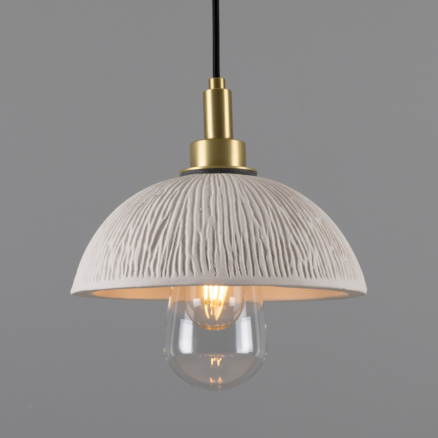 Kingii Ceramic Dome Bathroom Pendant Light 20cm IP44