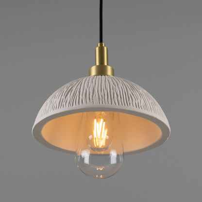 Kingii Ceramic Dome Bathroom Pendant Light 20cm IP44