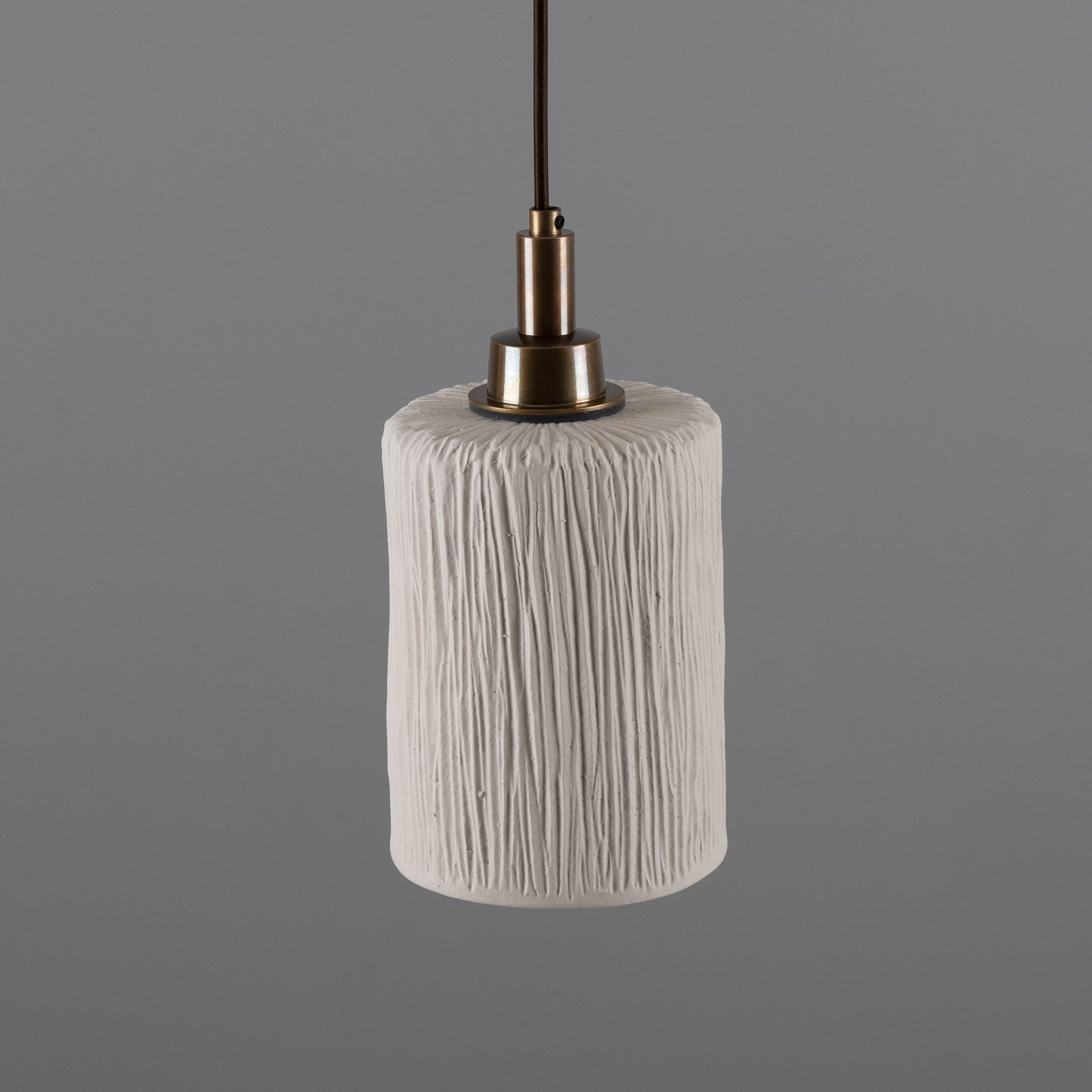 Senna Organic Ceramic Cylinder Bathroom Pendant Light 12cm IP44