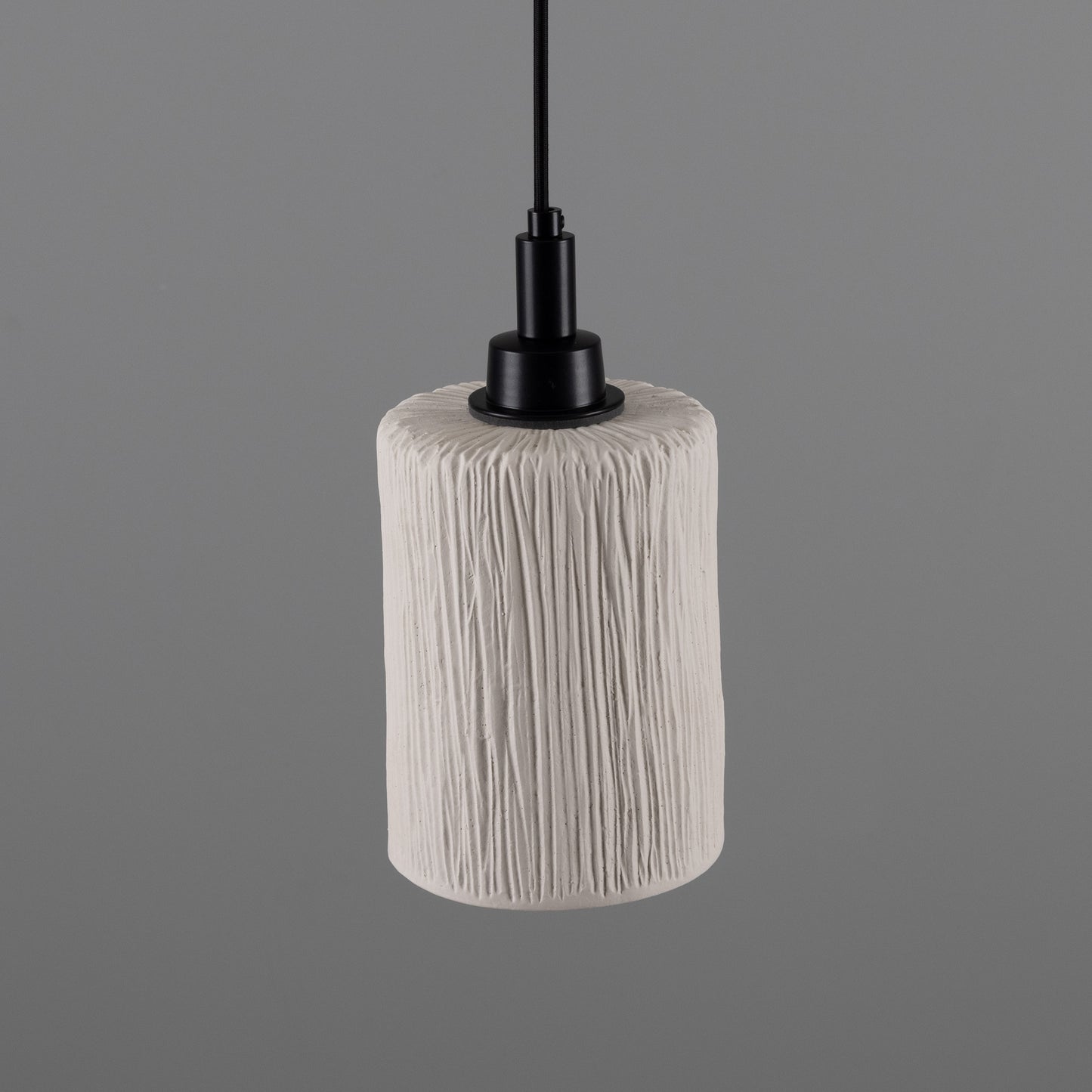 Senna Organic Ceramic Cylinder Bathroom Pendant Light 12cm IP44