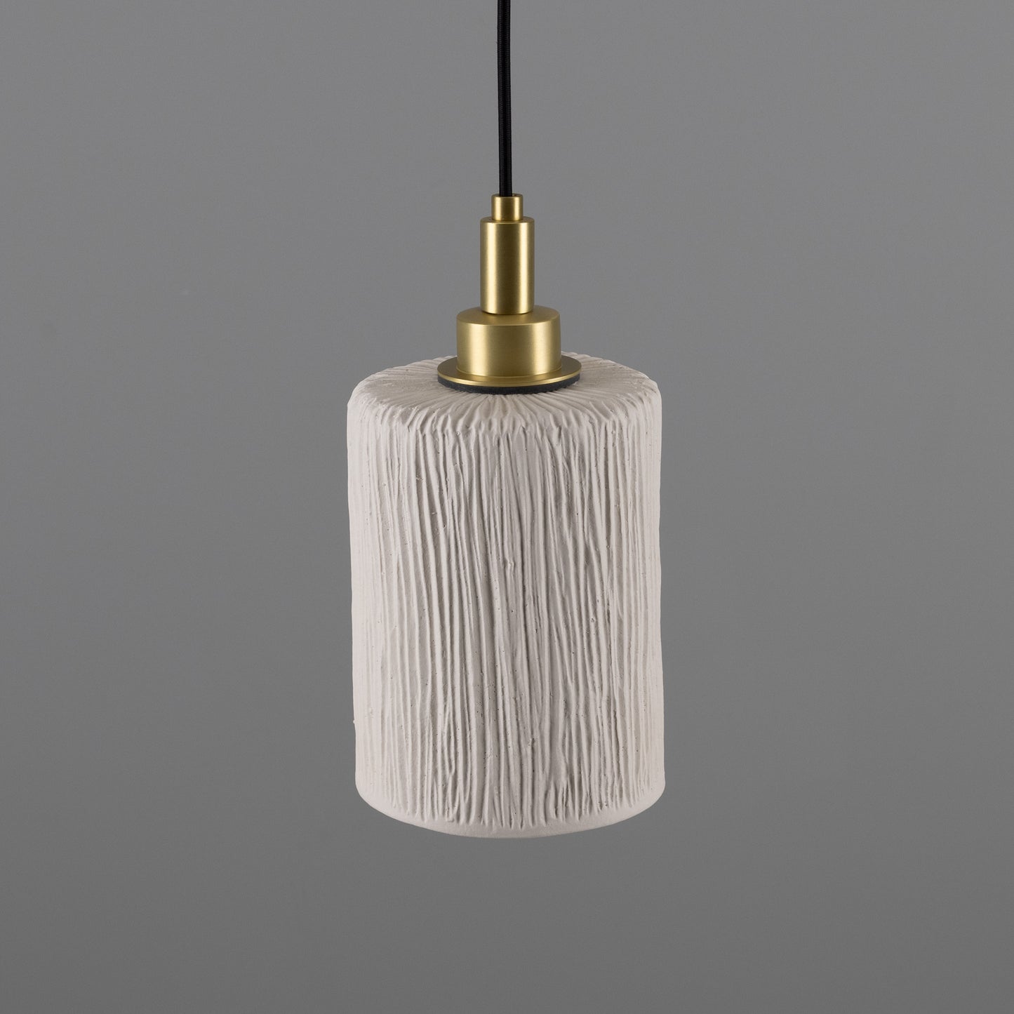 Senna Organic Ceramic Cylinder Bathroom Pendant Light 12cm IP44