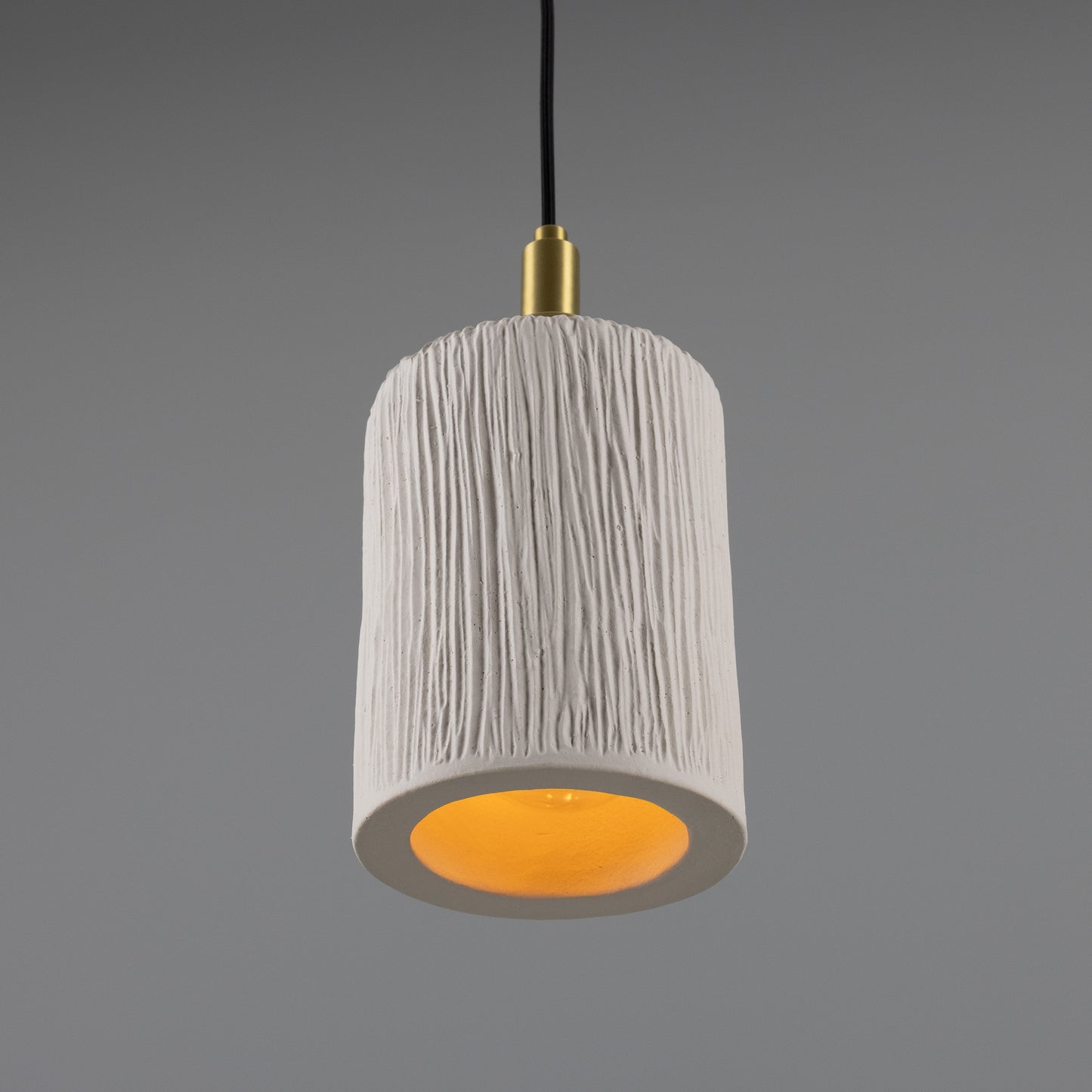 Senna Organic Ceramic Cylinder Bathroom Pendant Light 12cm IP44