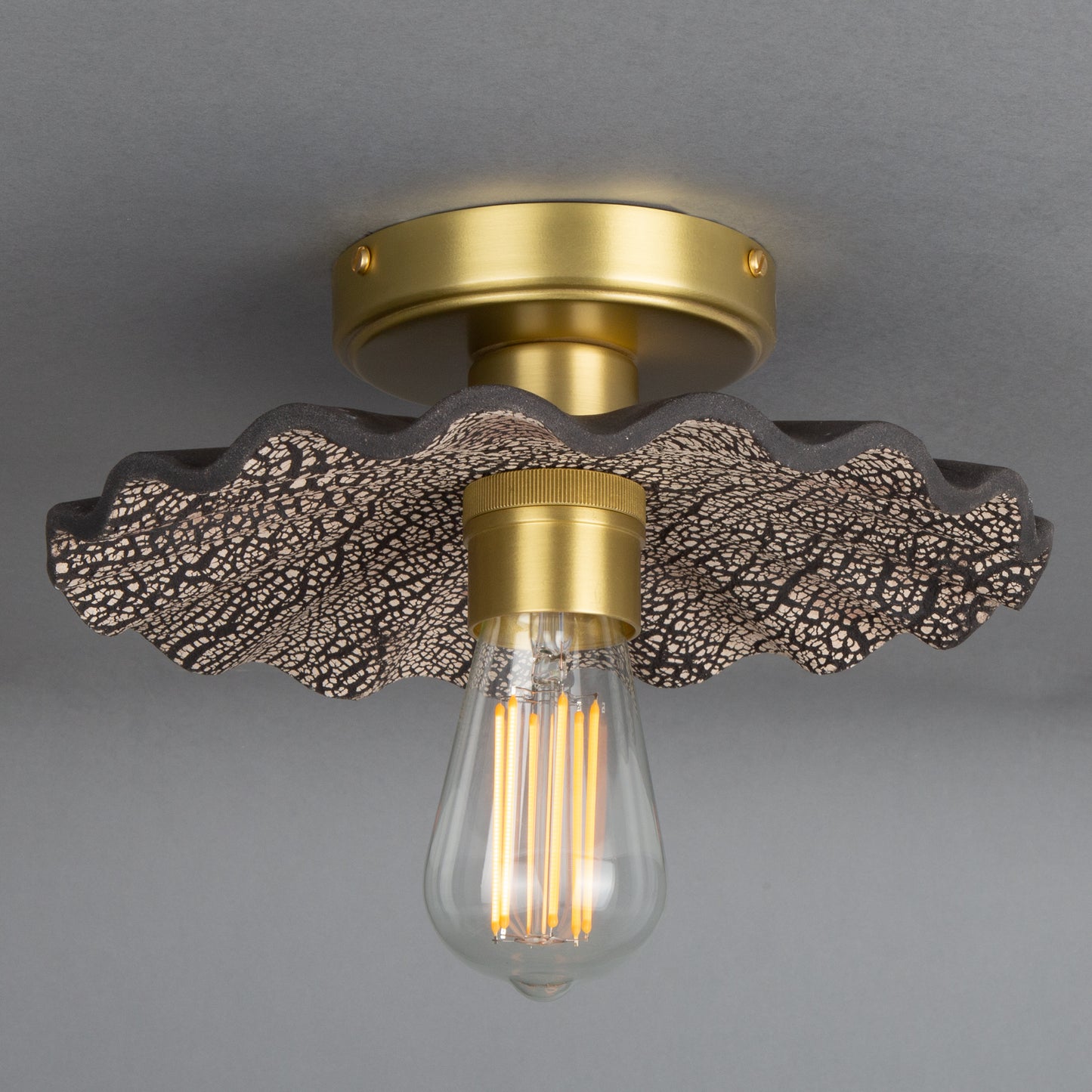 Kapok Organic Ceramic Ceiling Light 27cm