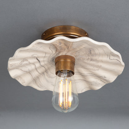 Kapok Organic Ceramic Ceiling Light 27cm