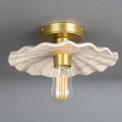 Kapok Organic Ceramic Ceiling Light 27cm