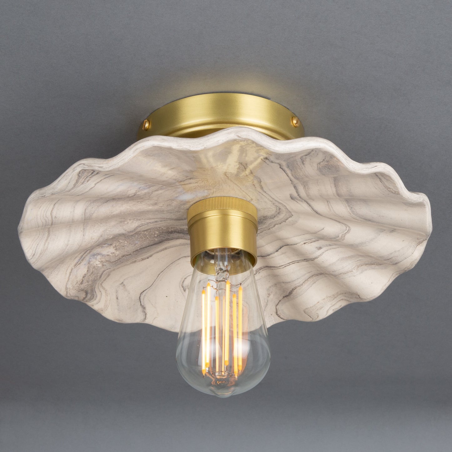 Kapok Organic Ceramic Ceiling Light 27cm