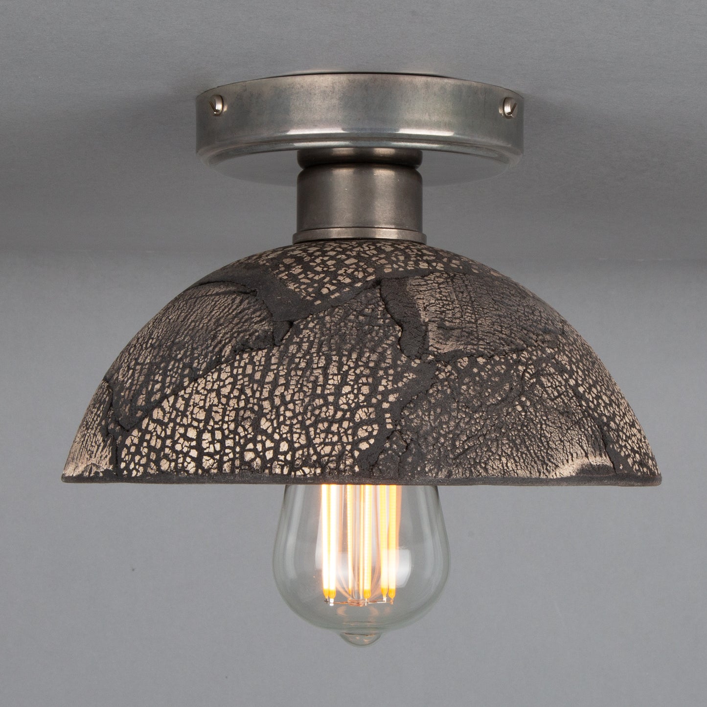 Kauri Organic Ceramic Dome Ceiling Light 20cm