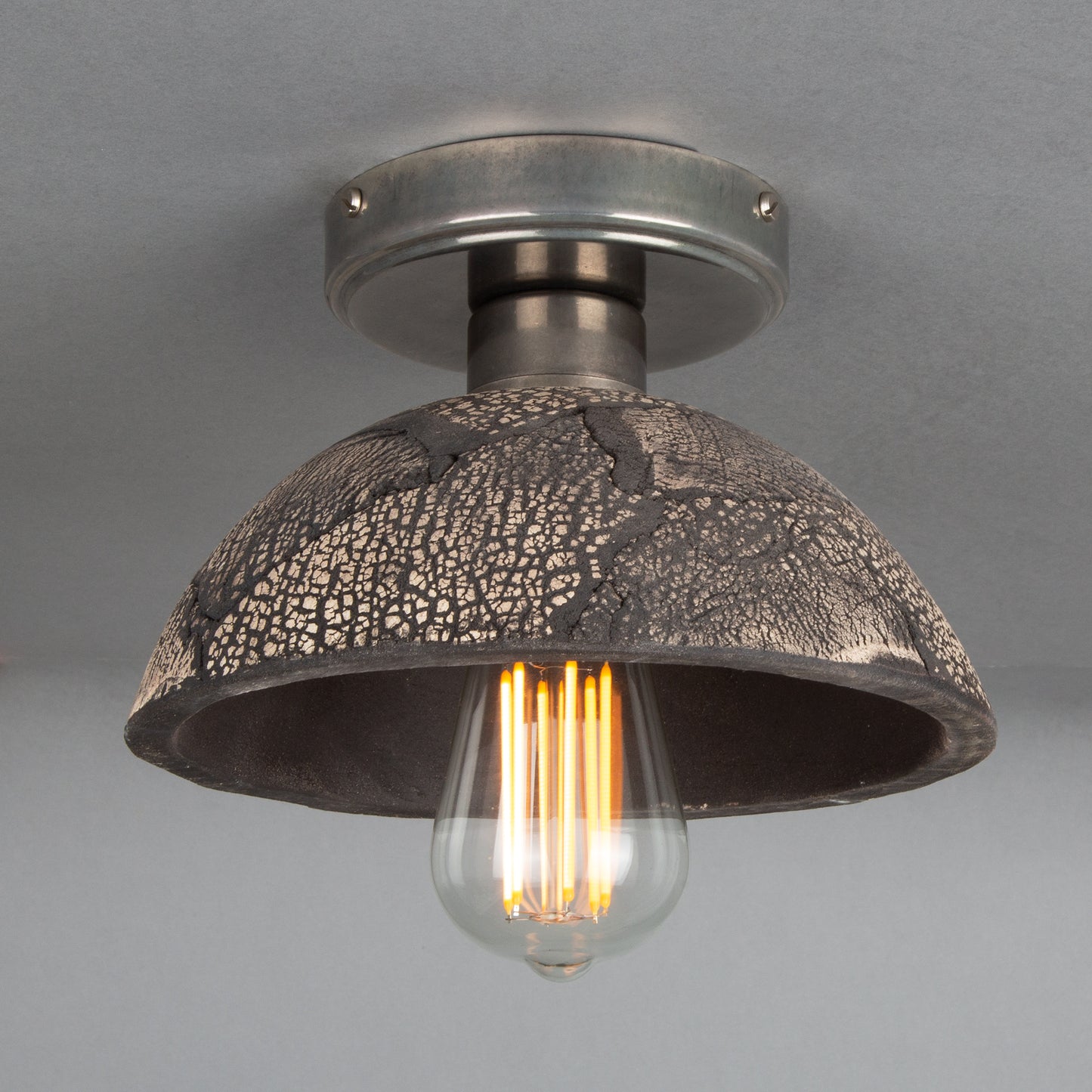 Kauri Organic Ceramic Dome Ceiling Light 20cm