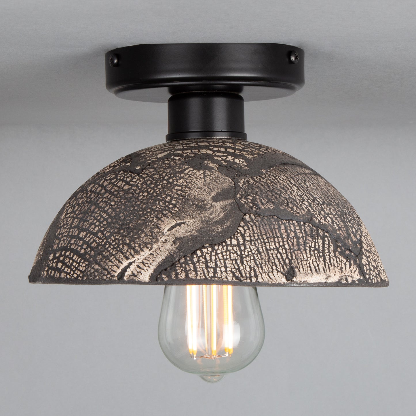 Kauri Organic Ceramic Dome Ceiling Light 20cm