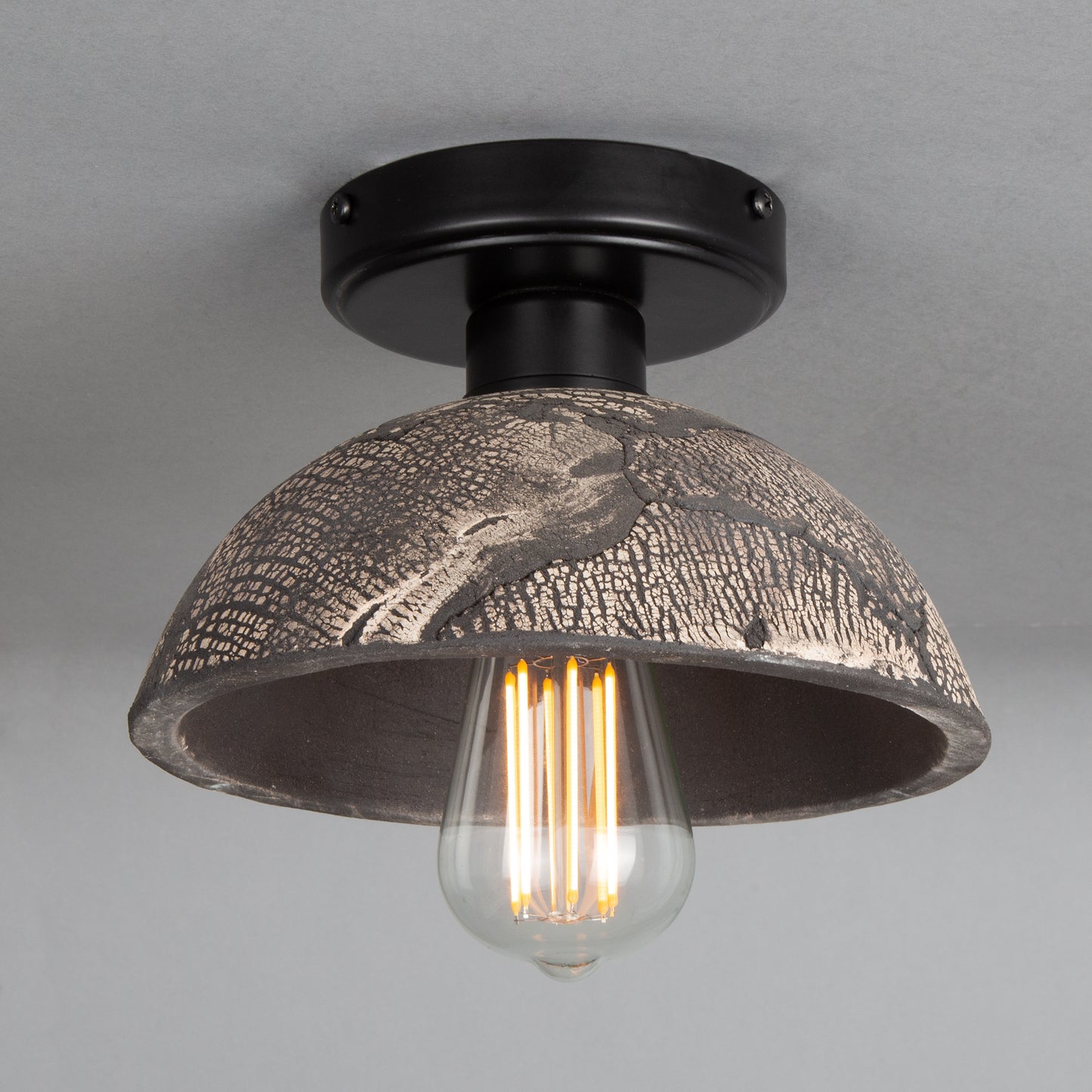 Kauri Organic Ceramic Dome Ceiling Light 20cm