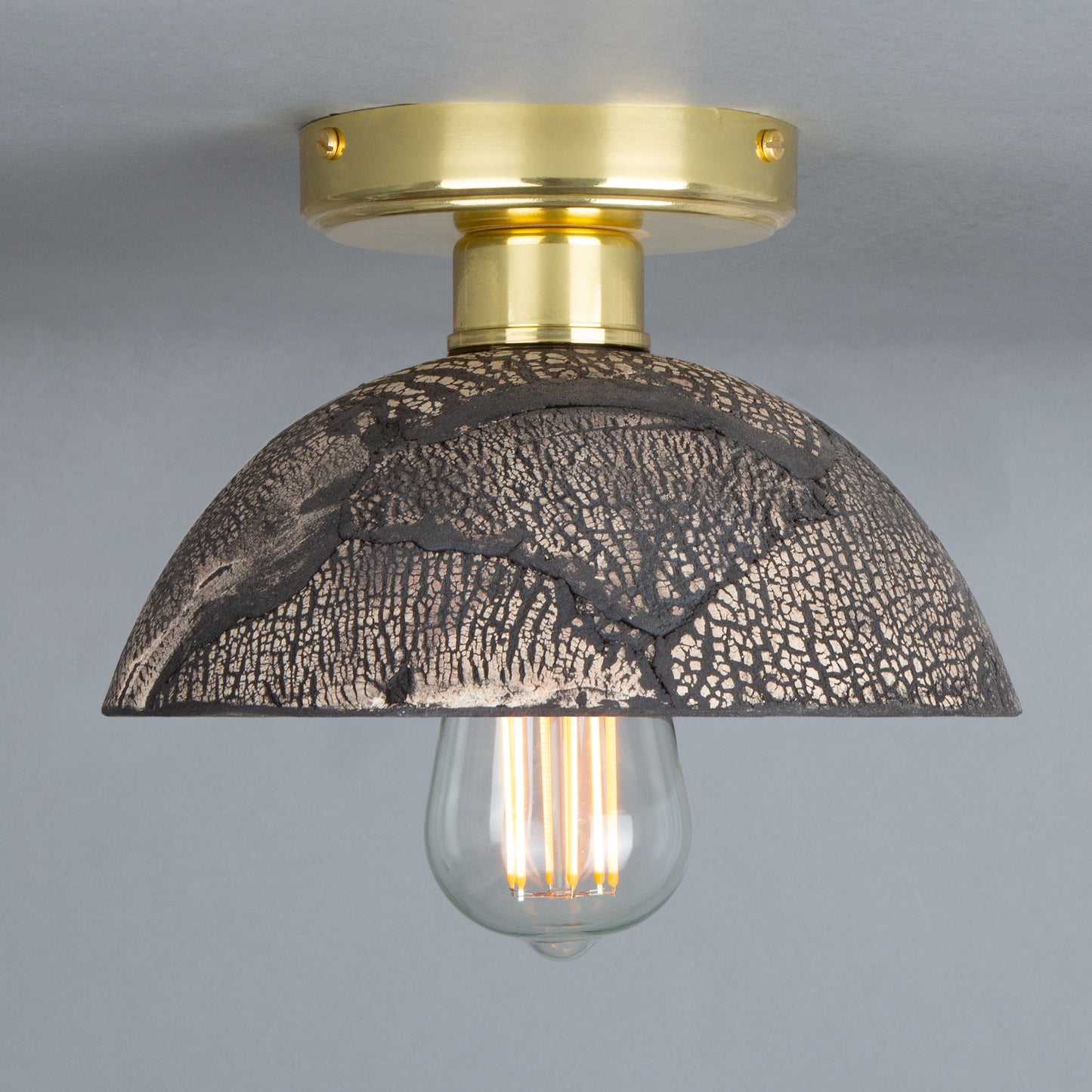 Kauri Organic Ceramic Dome Ceiling Light 20cm