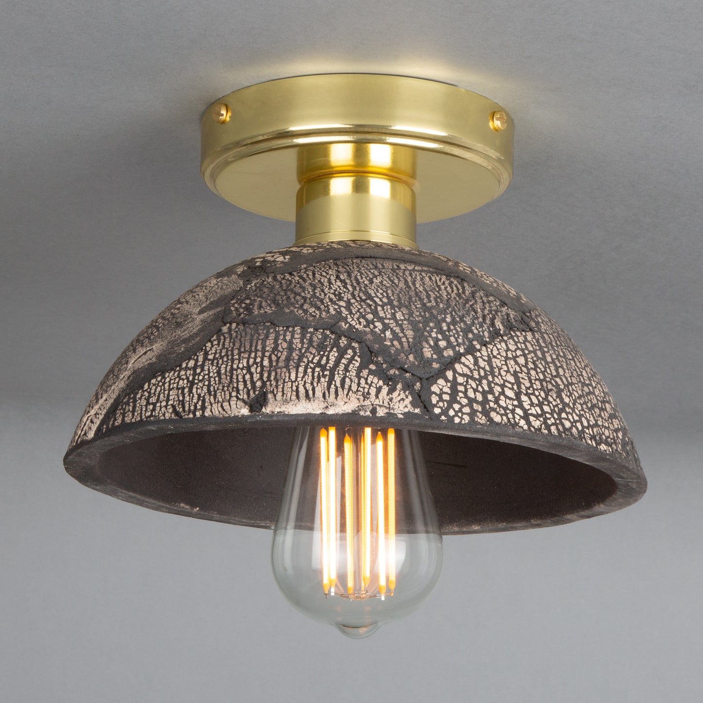 Kauri Organic Ceramic Dome Ceiling Light 20cm