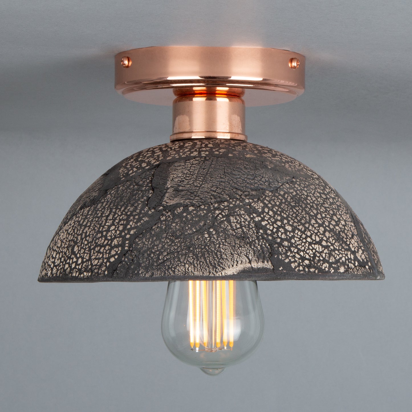 Kauri Organic Ceramic Dome Ceiling Light 20cm