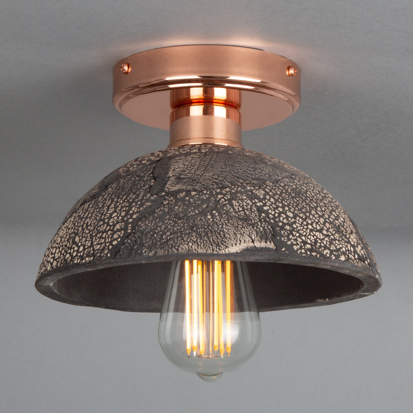 Kauri Organic Ceramic Dome Ceiling Light 20cm